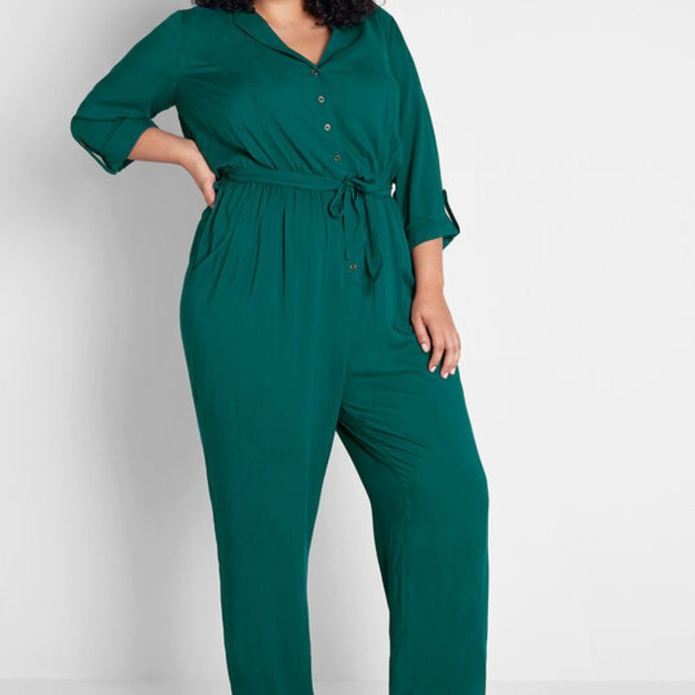 Modcloth So Field With Joy Jumpsuit -- 1x